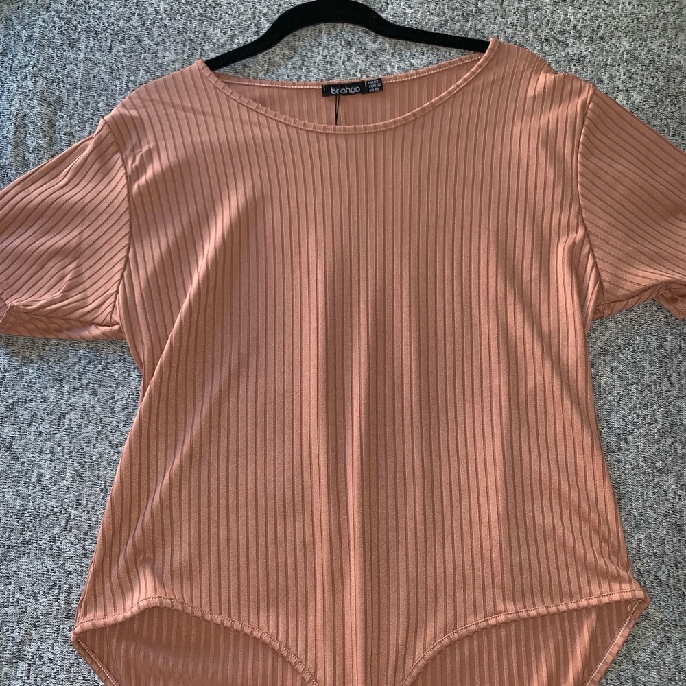 Mauve pink body suit